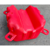 Floating Dock HDPE V-Shape pontoon cube - Red - FD505030-RD - ASM